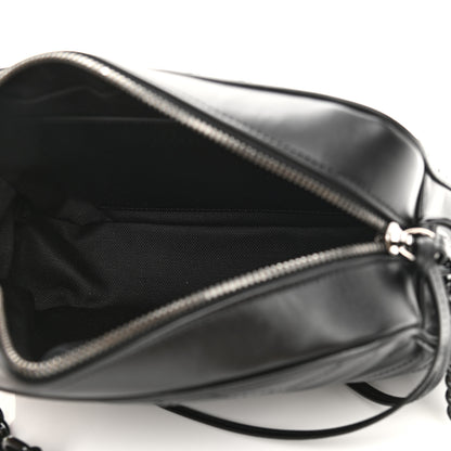 Gucci Calfskin Matelasse Monochrome Small GG Marmont Chain Shoulder Bag Black 5 of 11