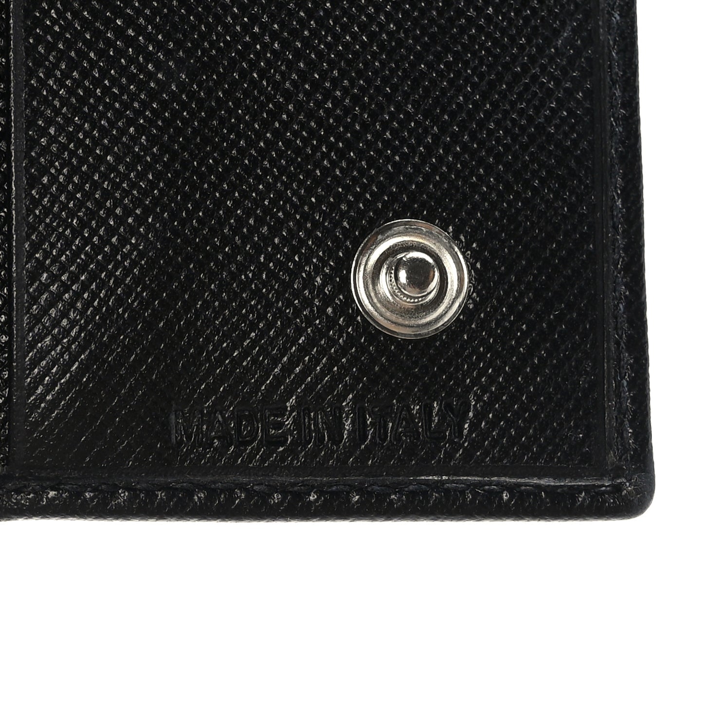Saffiano Metal 6 Key Holder Black