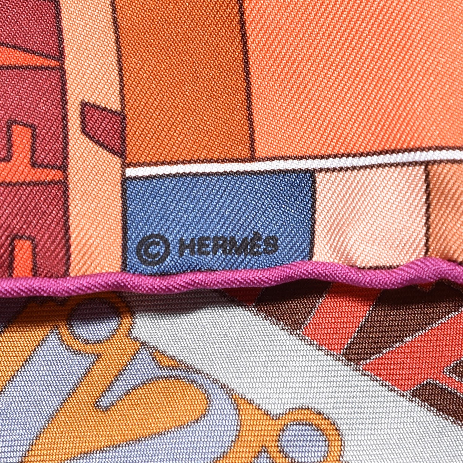 Hermes Silk Mots De Soie Scarf 90 3 of 6