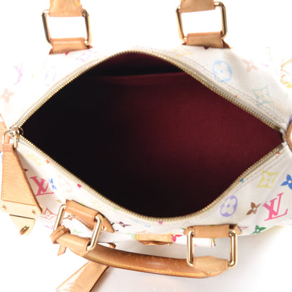Louis Vuitton Monogram Multicolor Speedy 30 White 4 of 14