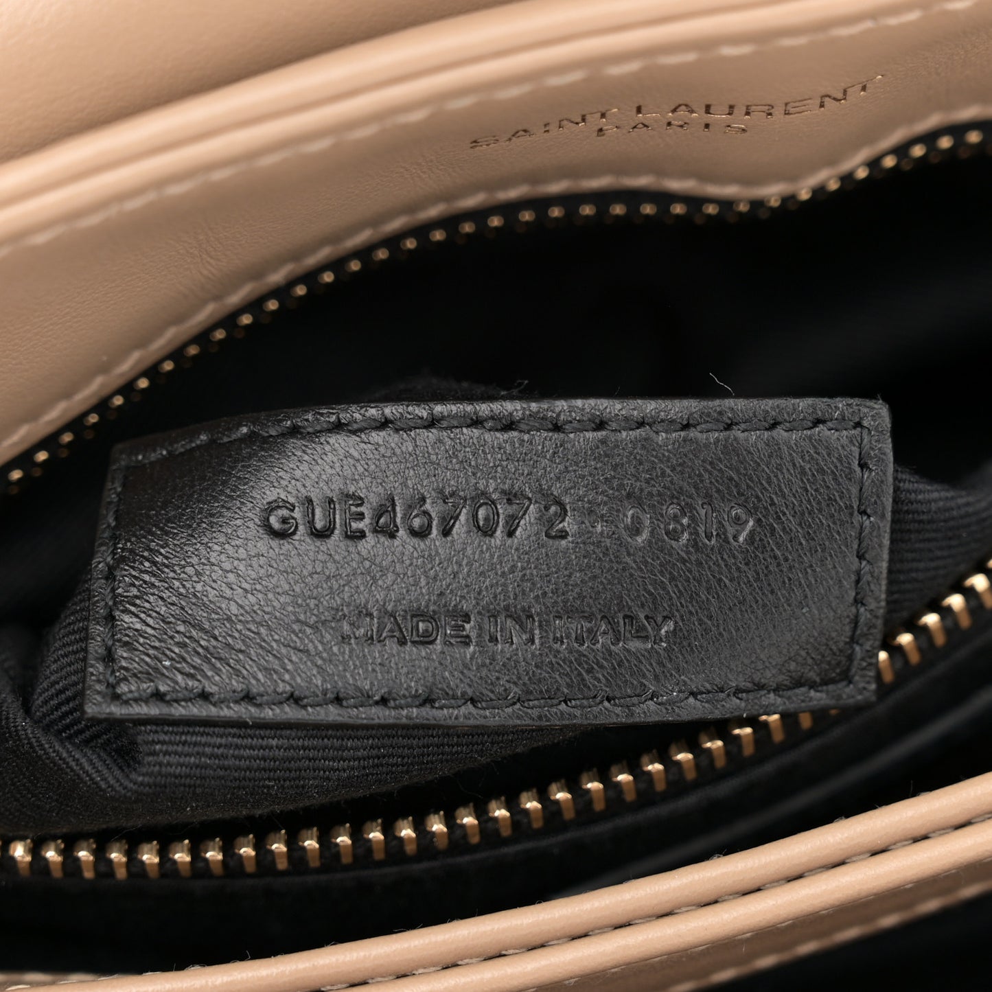 Calfskin Y Quilted Monogram Toy Loulou Crossbody Bag Latte