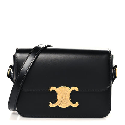 Celine Shiny Calfskin Teen Triomphe Black 1 of 9