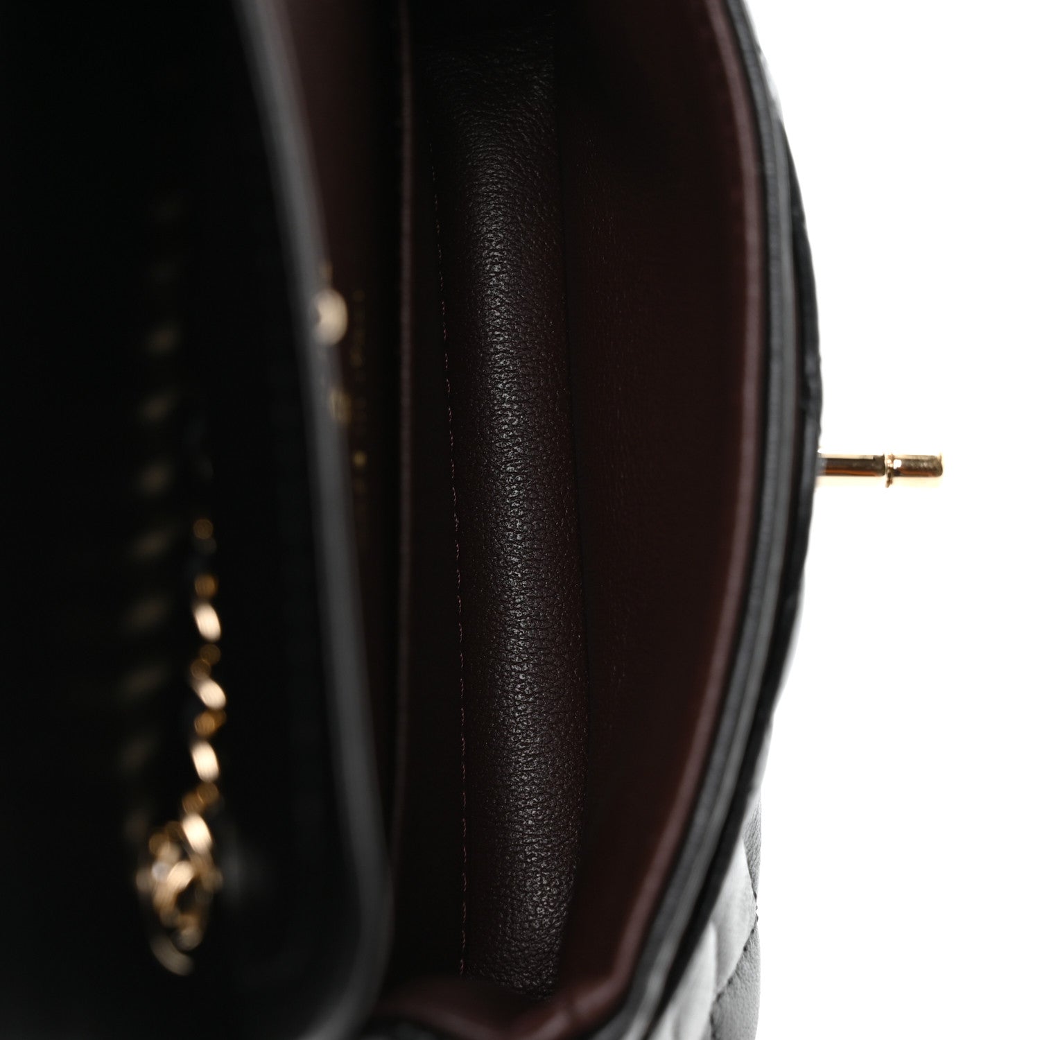 Chanel Lambskin Quilted Mini Flap Bag Charm With Hook Black 5 of 11