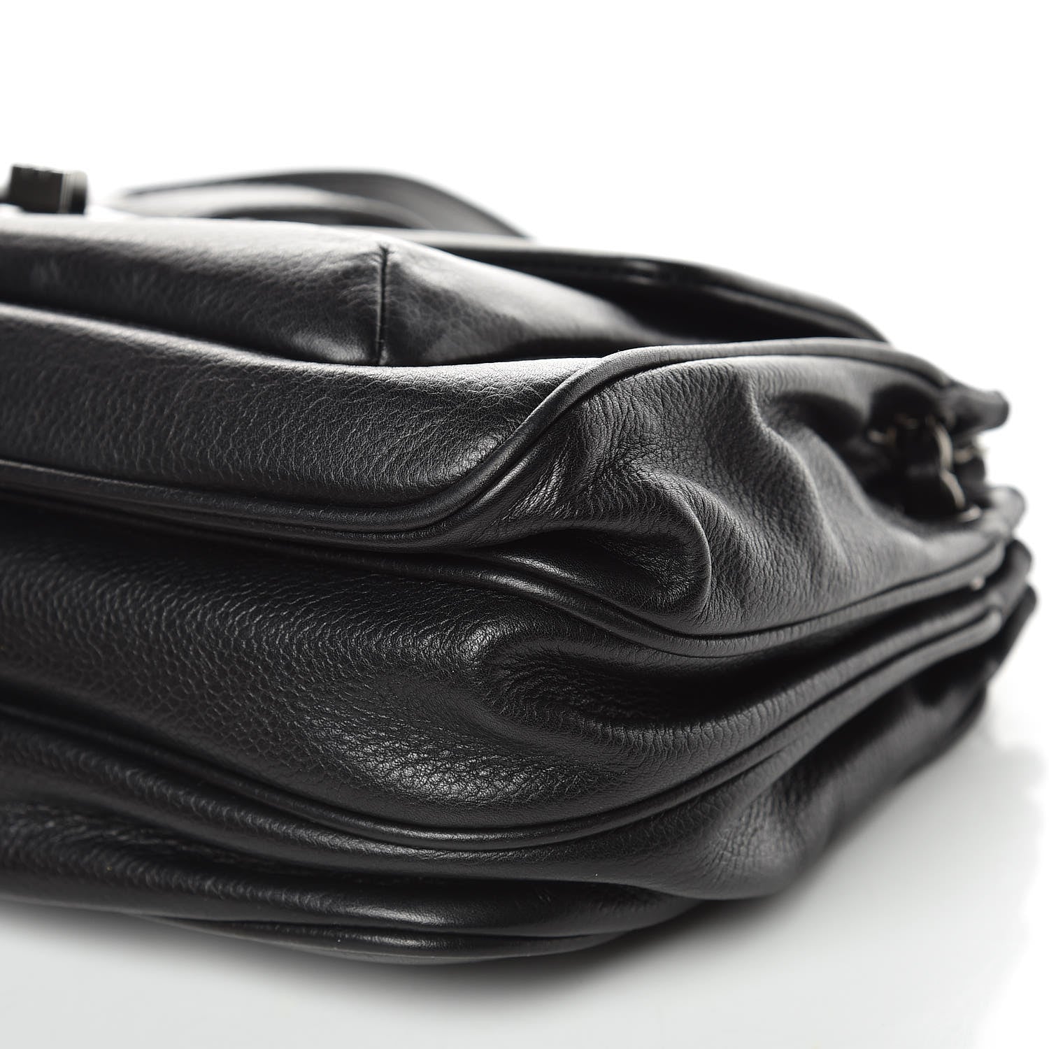 Chanel Caviar Mademoiselle Lock Accordion Flap Black 9 of 13