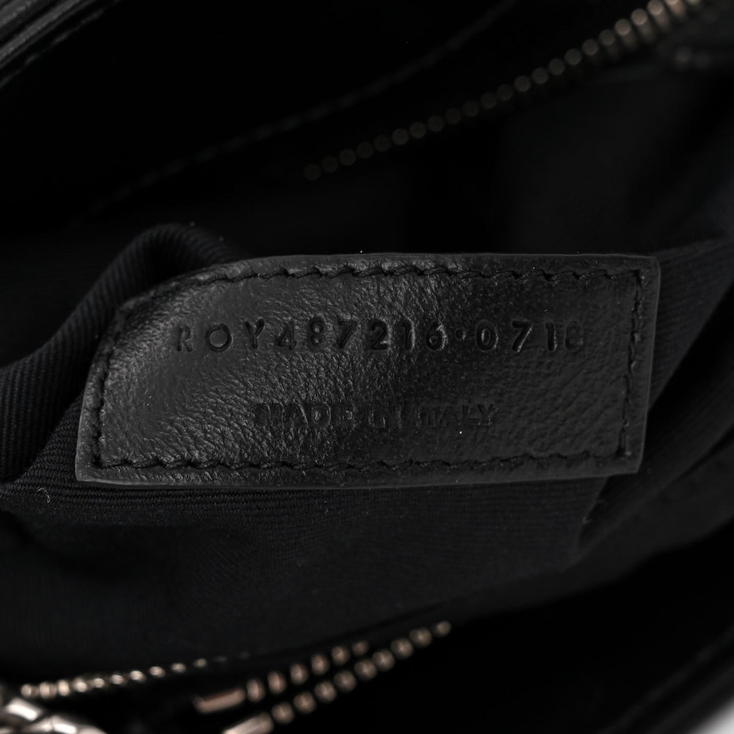Calfskin Y Quilted Monogram Medium Loulou Chain Satchel Black