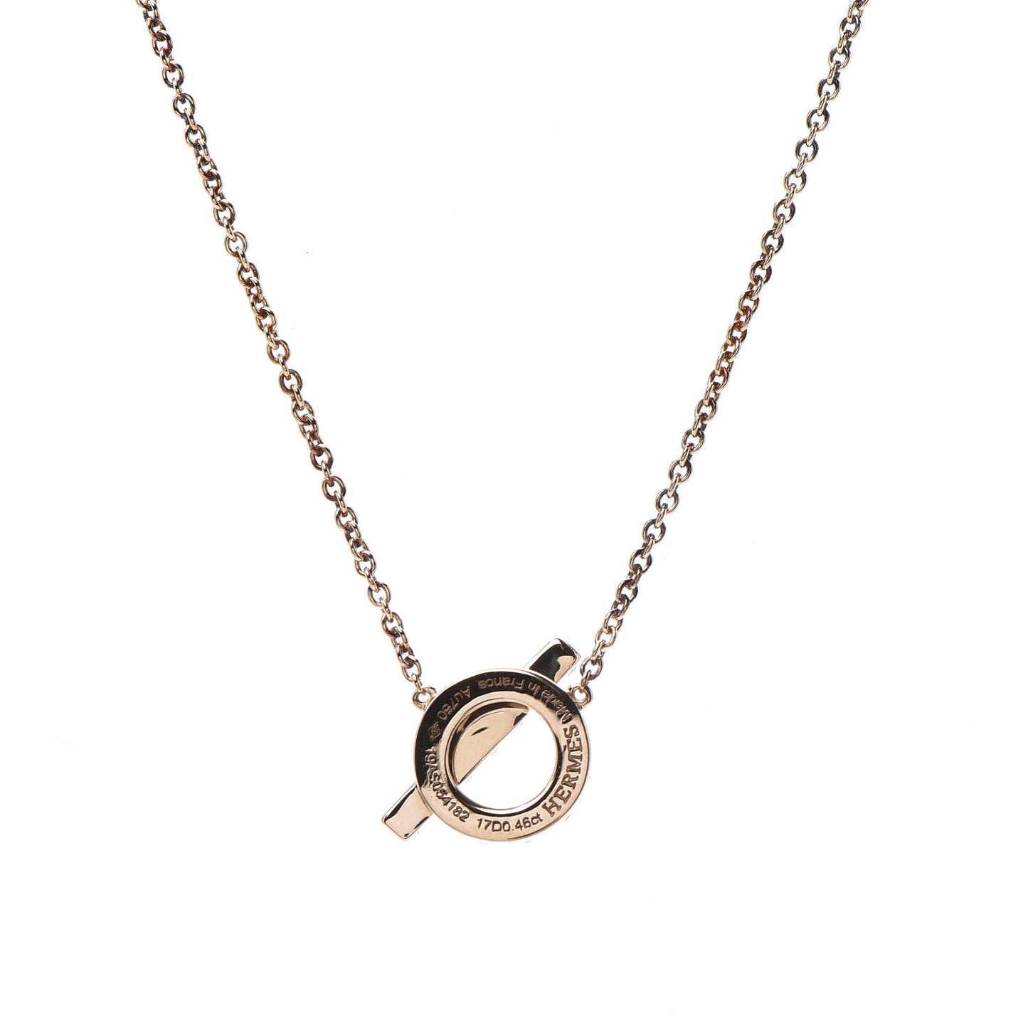 18K Rose Gold Diamond Finesse Pendant Necklace