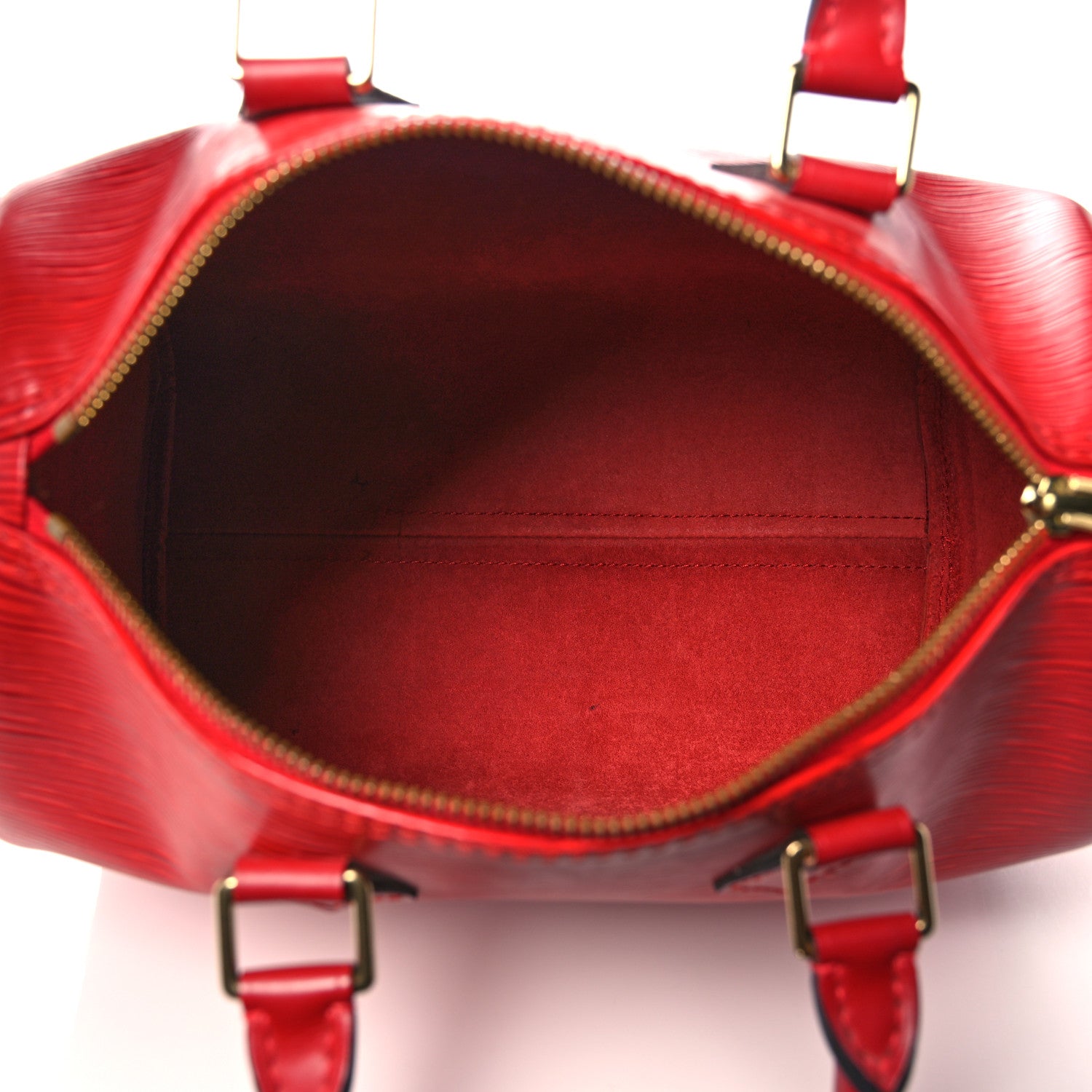 Louis Vuitton Epi Speedy 25 Castillan Red 4 of 11