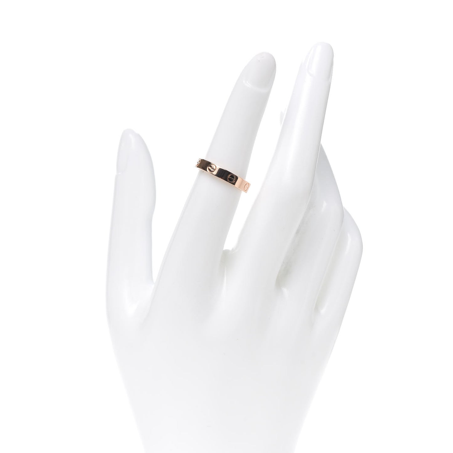 18K Pink Gold 3.5mm LOVE Wedding Band Ring 52 6