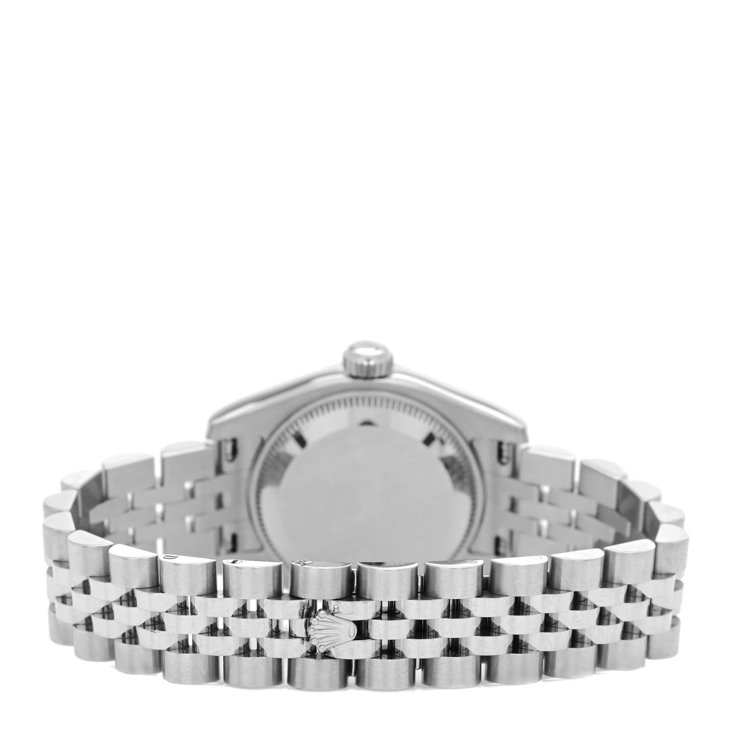 Rolex Stainless Steel 18K White Gold Diamond 26mm Oyster Perpetual Datejust Watch Black 179174 3 of 4