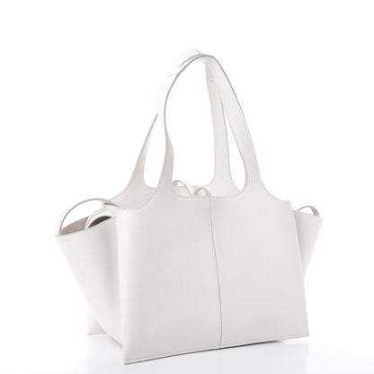Celine Baby Grained Calfskin Small Tri-Fold Bag White 3 of 16