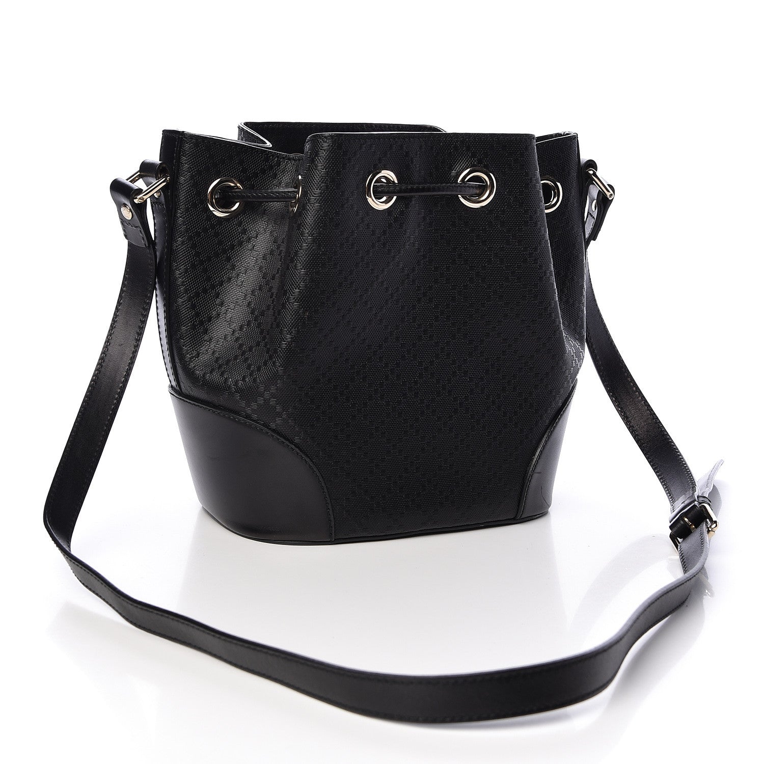 Gucci Bright Diamante Small Bucket Bag Black 3 of 15