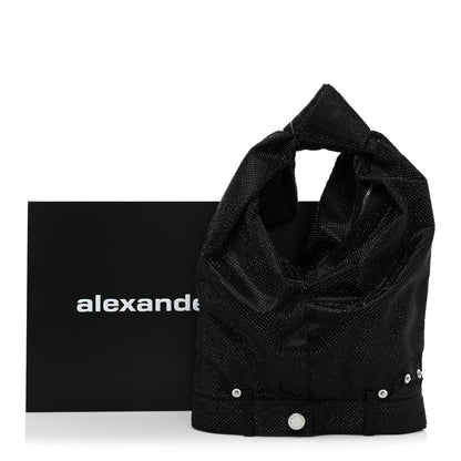 Alexander Wang Mesh Crystal Rhinestone 5 Pocket Mini Hobo Black 8 of 8