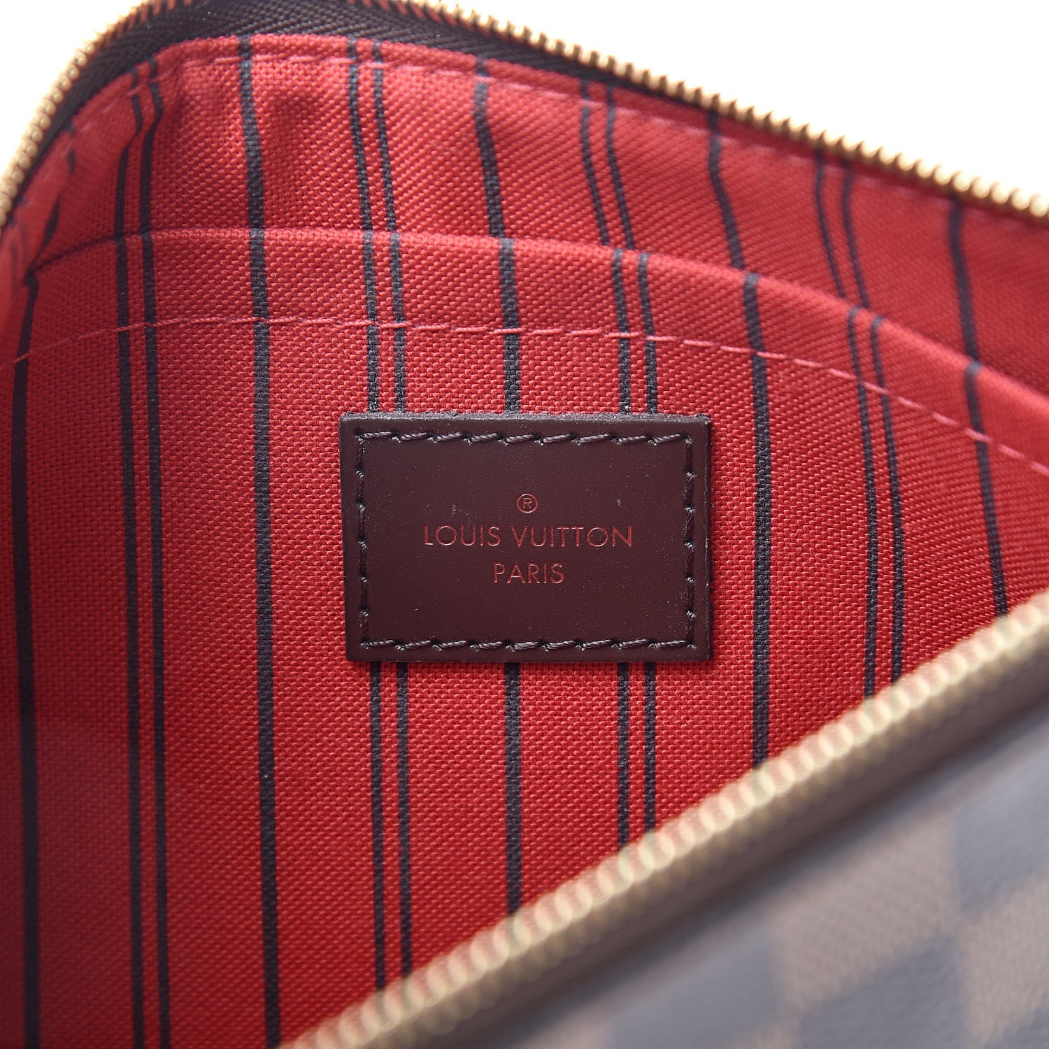 Louis Vuitton Damier Ebene Neverfull MM GM Pochette 6 of 11
