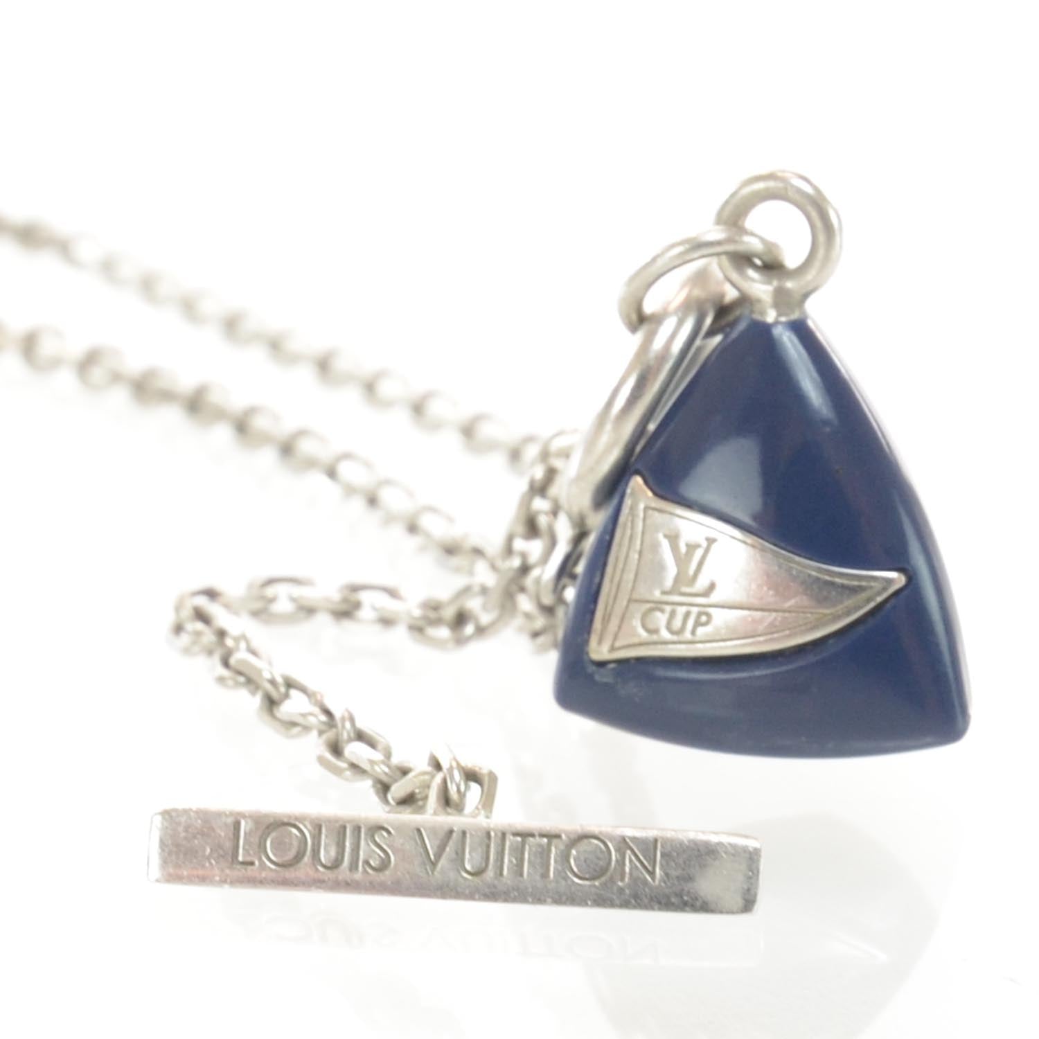 Louis Vuitton CUP Silver Lariat Necklace 4 of 4