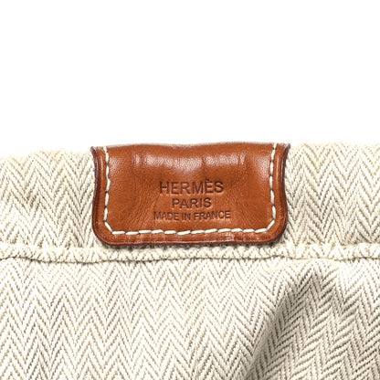 Hermes Canvas Barenia Fourbi 25 MM Pouch Naturel Fauve 6 of 9