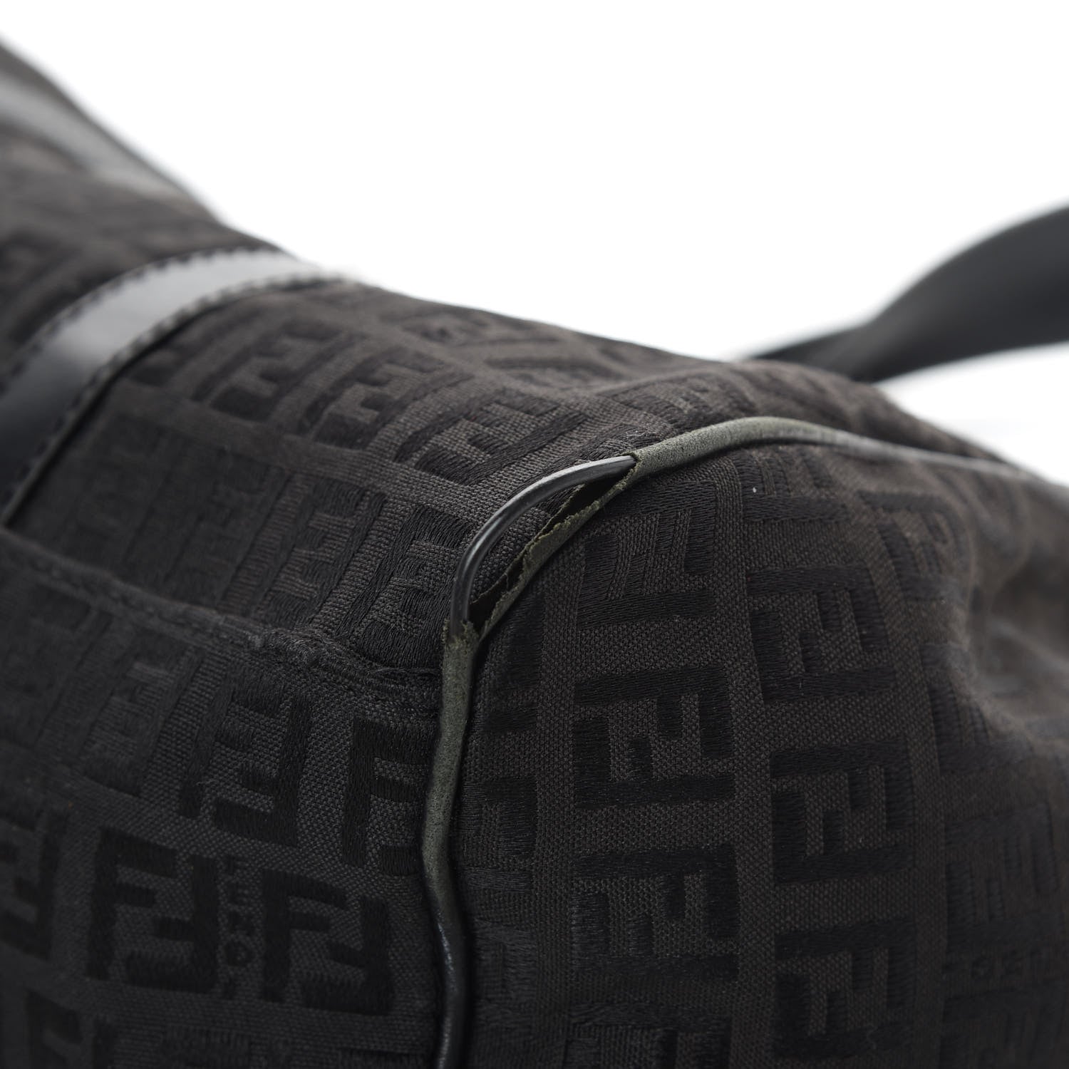 Fendi Zucchino Shoulder Bag Black 10 of 17