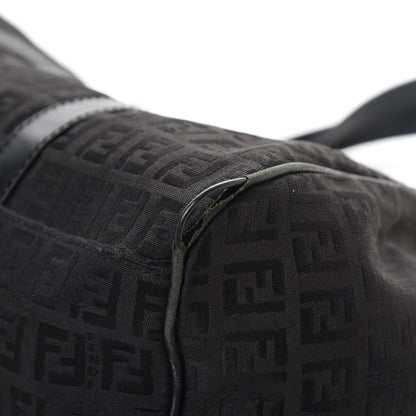 Fendi Zucchino Shoulder Bag Black 10 of 17