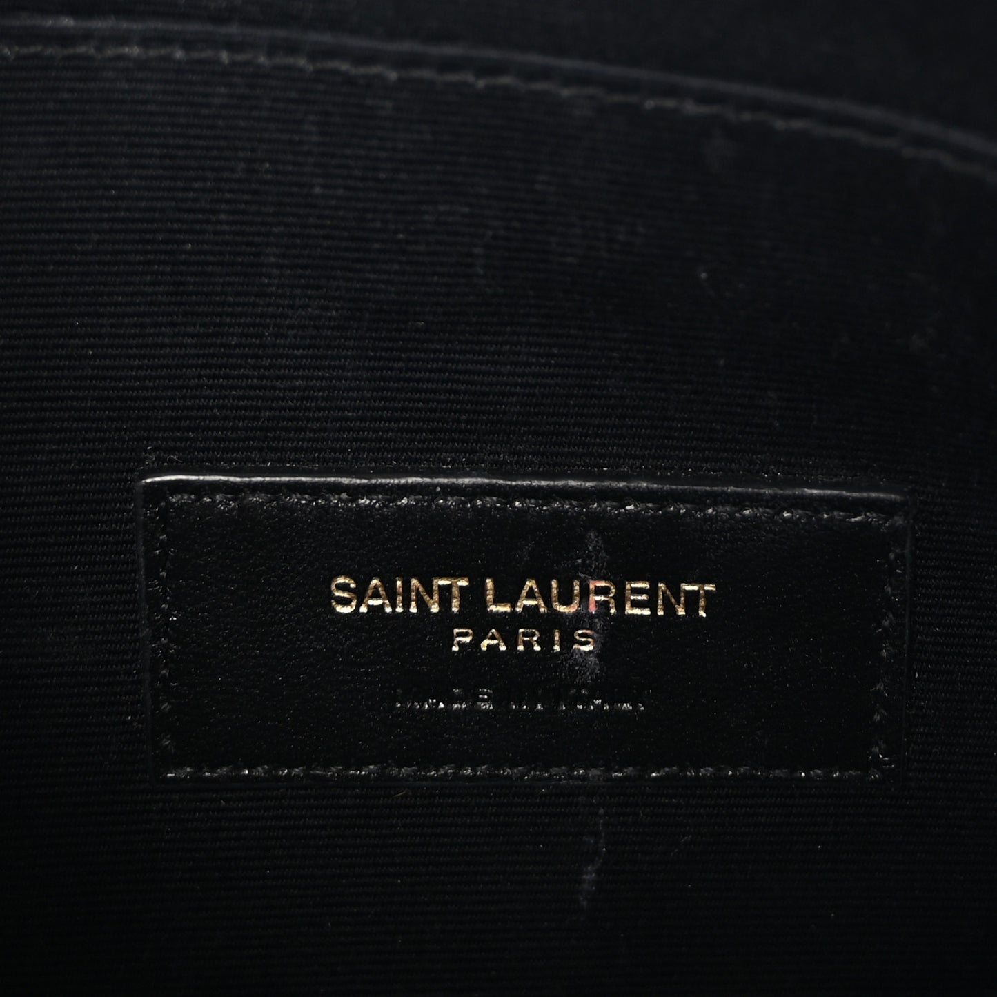 Grain De Poudre Chevron Monogram Large Bill Pouch Black