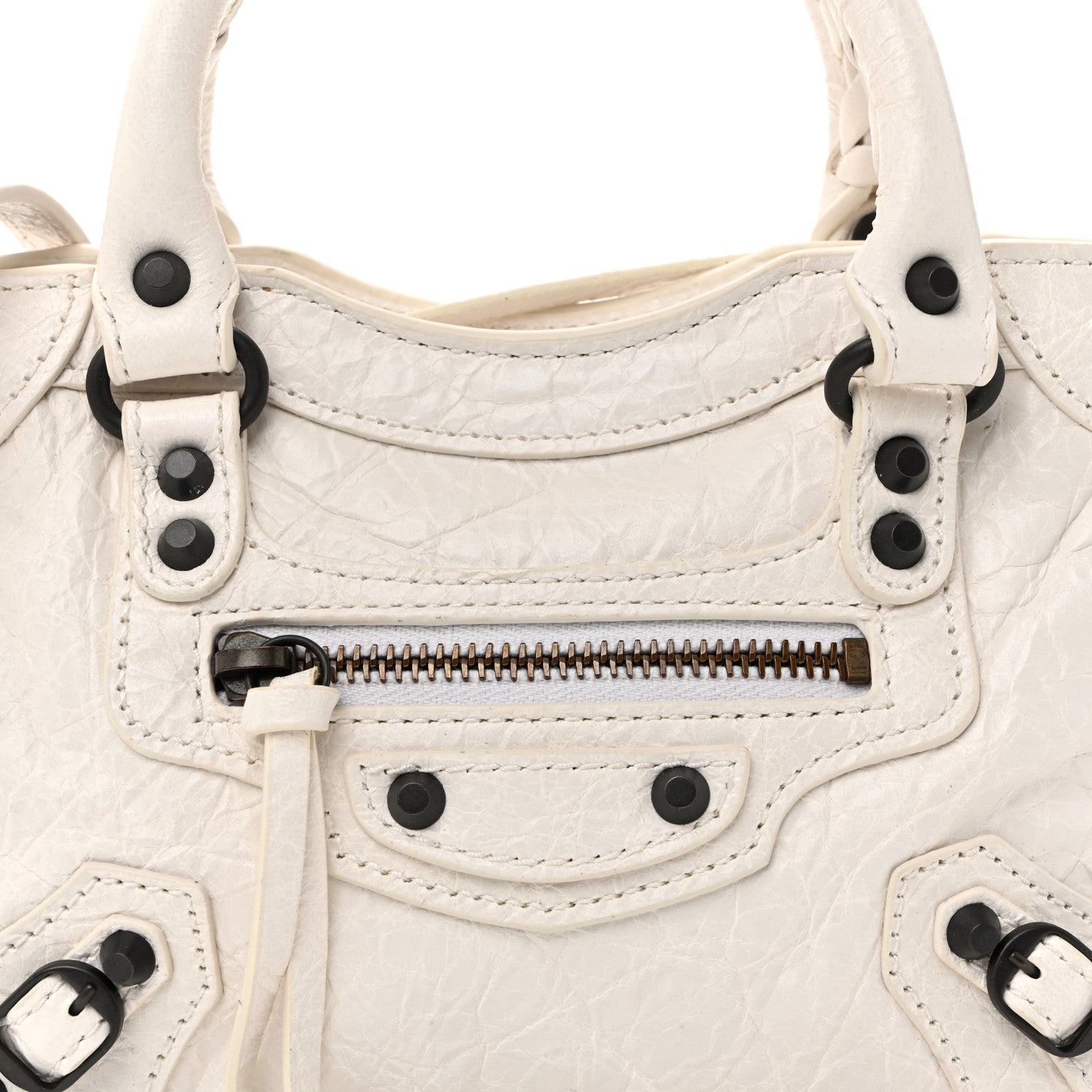 Balenciaga Agneau Arena Classic Hardware Nano Le City White Optic White 6 of 10
