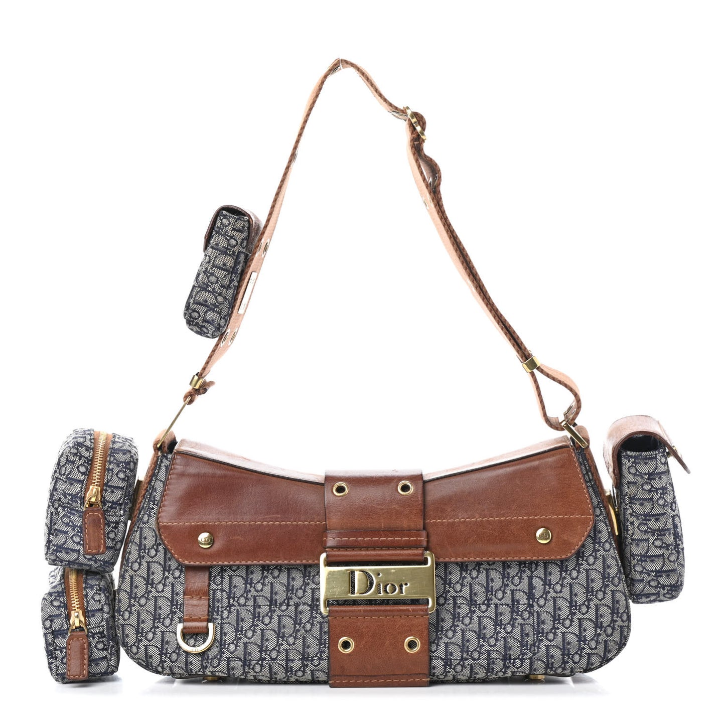 Calfskin Monogram Street Chic Columbus Blue