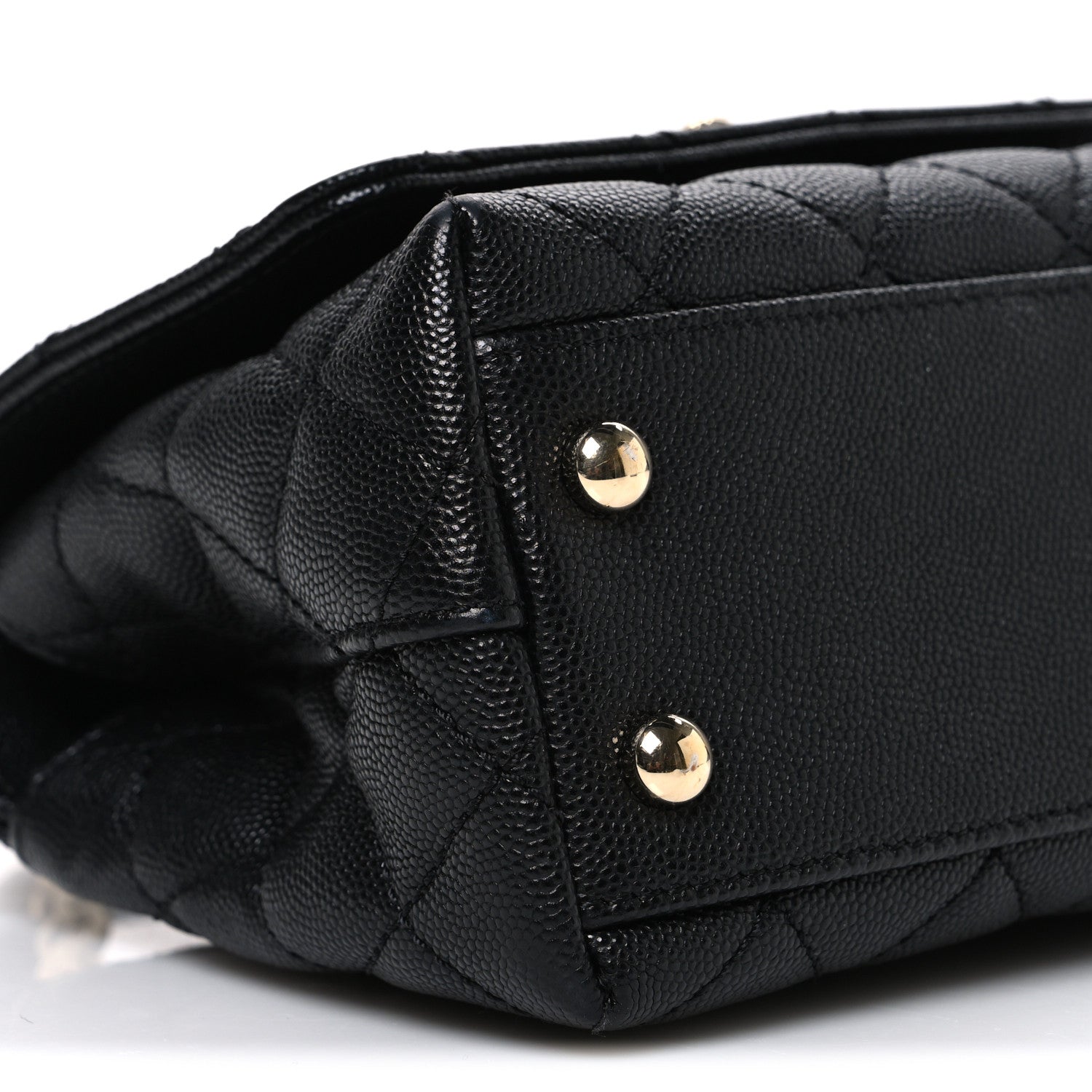 Chanel Caviar Quilted Extra Mini Coco Handle Flap Black 9 of 10