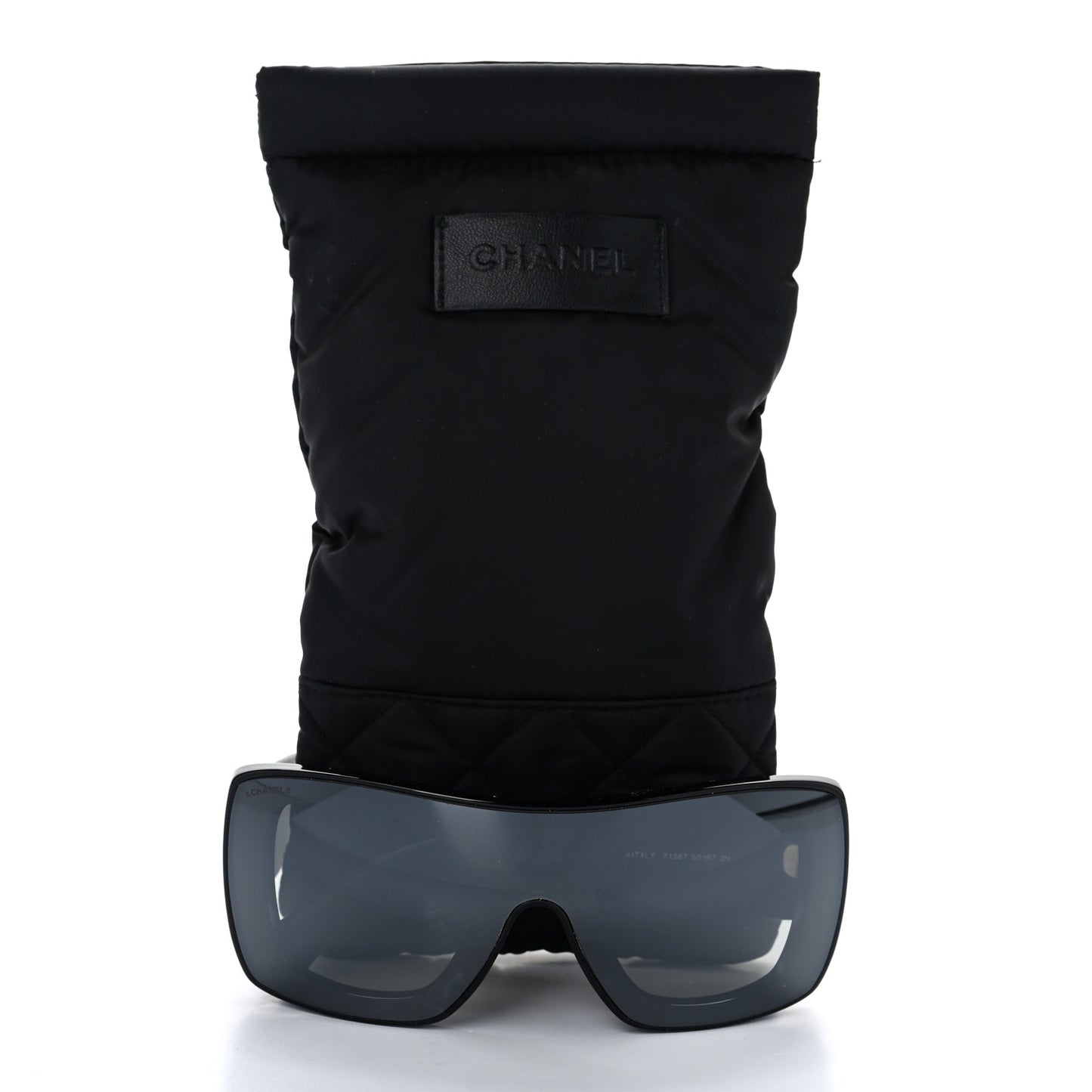Lambskin Shield Quilted Sunglasses 71267 Black