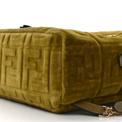 Fendi Velvet Vitello Century FF Embossed Mini Backpack Camaleonte 7 of 9
