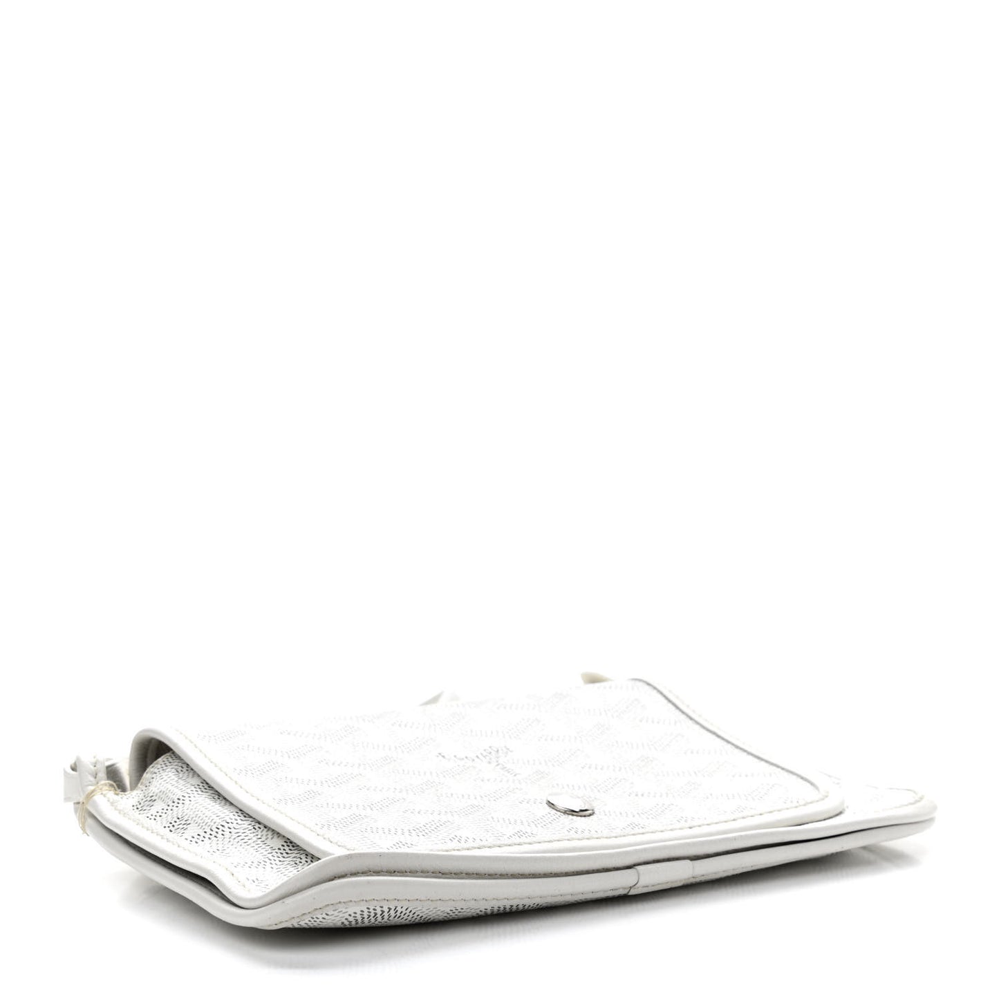 Goyardine Plumet Wallet Clutch White