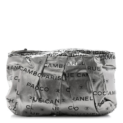 Chanel Coated Canvas Unlimited Clutch Silver 1 of 9