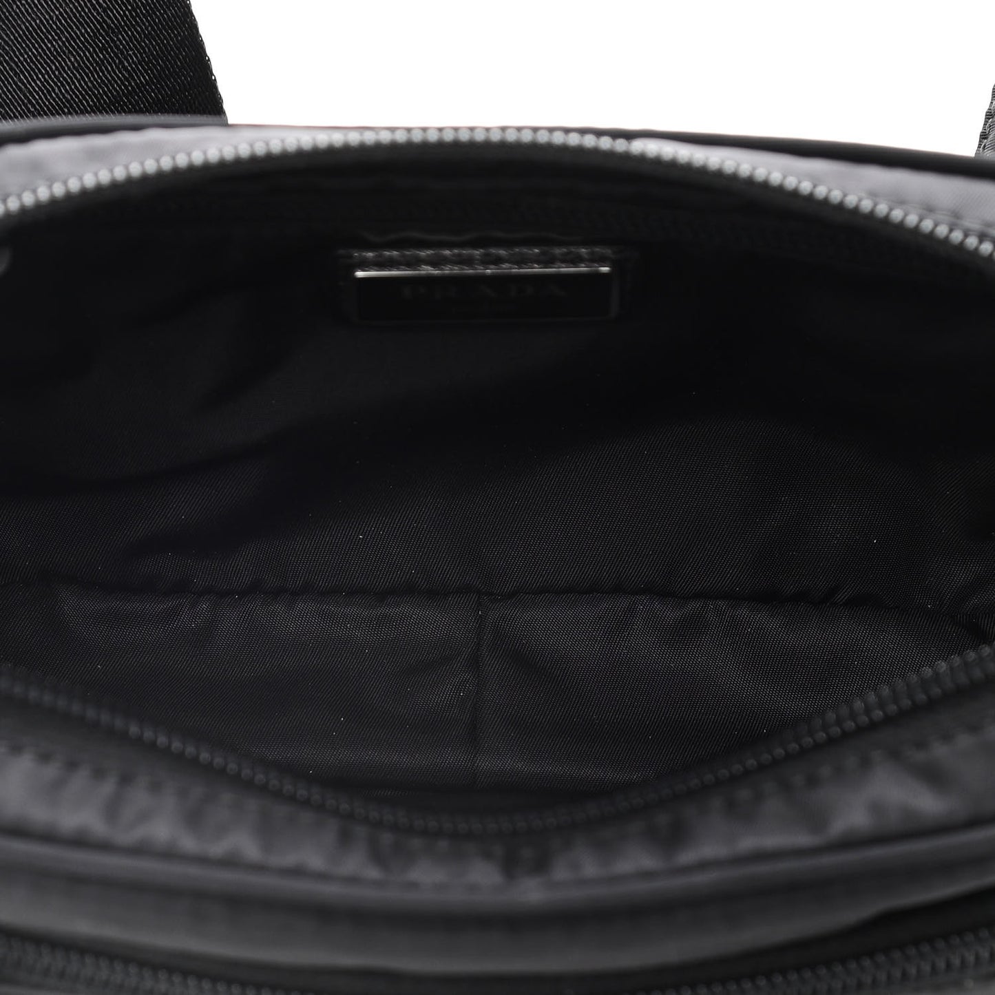 Tessuto Nylon Saffiano Belt Bag Black