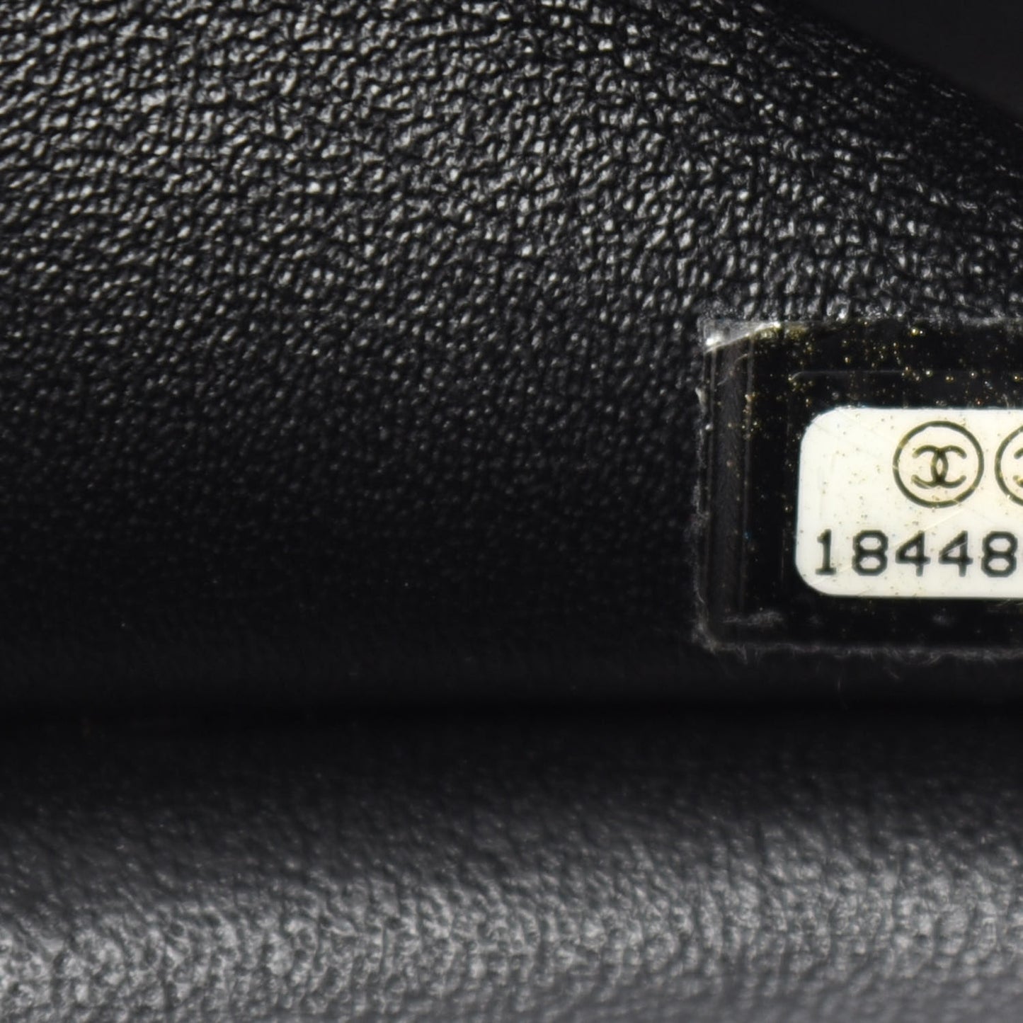 Patent Quilted Jumbo Double Flap Black