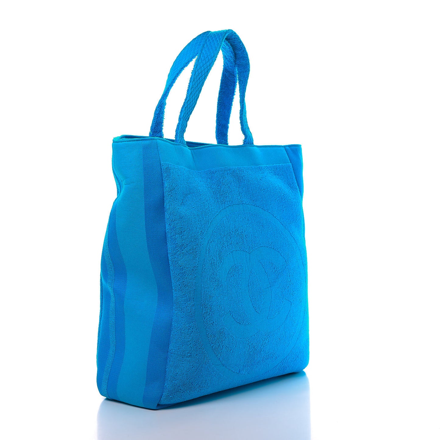 Terry Cotton CC Beach Tote Towel Set Blue