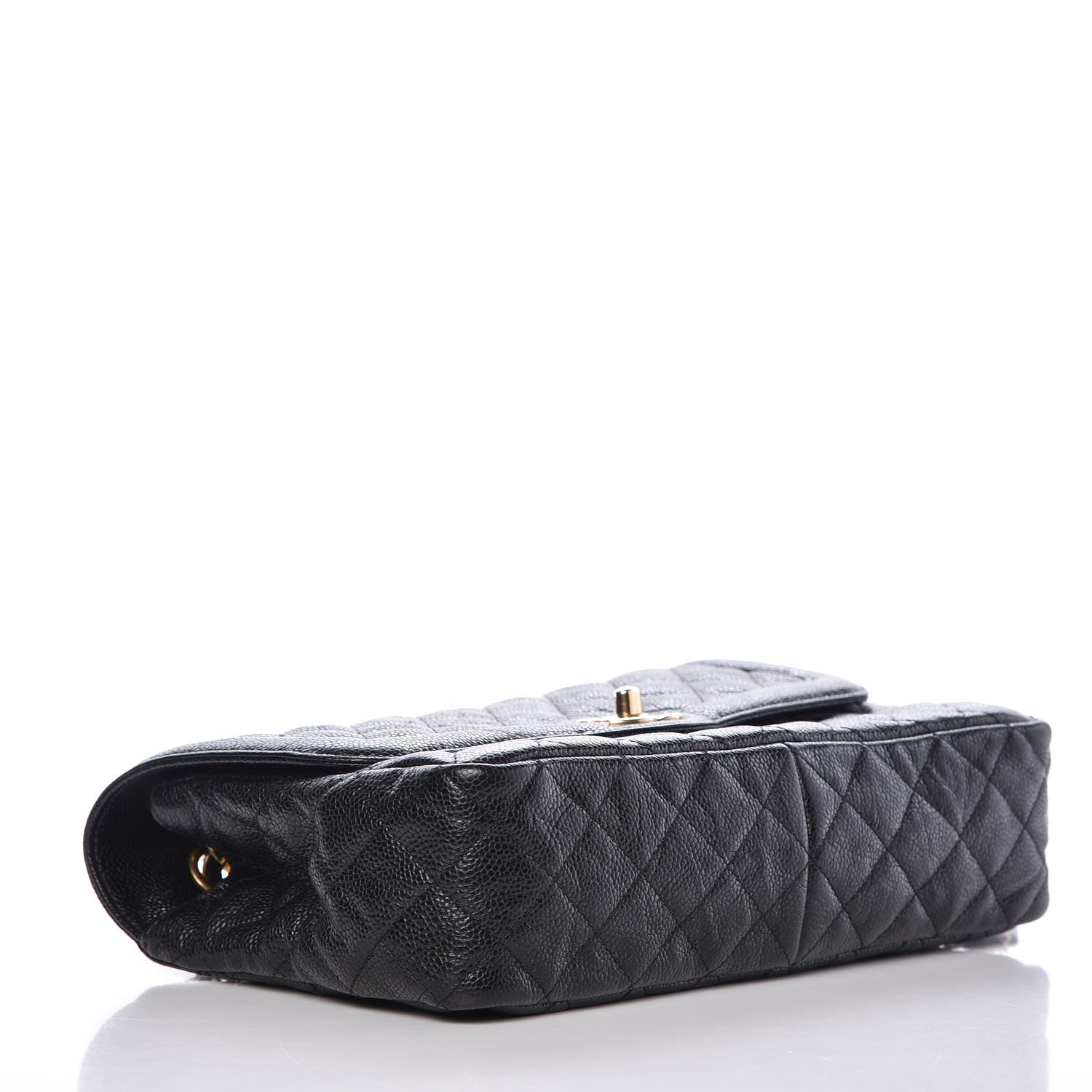 Chanel Crumpled Grained Calfskin Flap Black 5 of 9