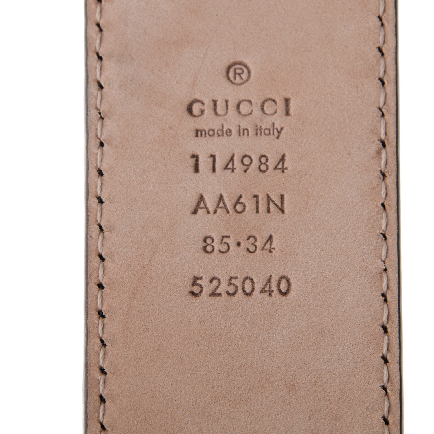 Gucci Guccissima Interlocking G Belt 85 34 Black 5 of 5