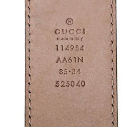 Gucci Guccissima Interlocking G Belt 85 34 Black 5 of 5
