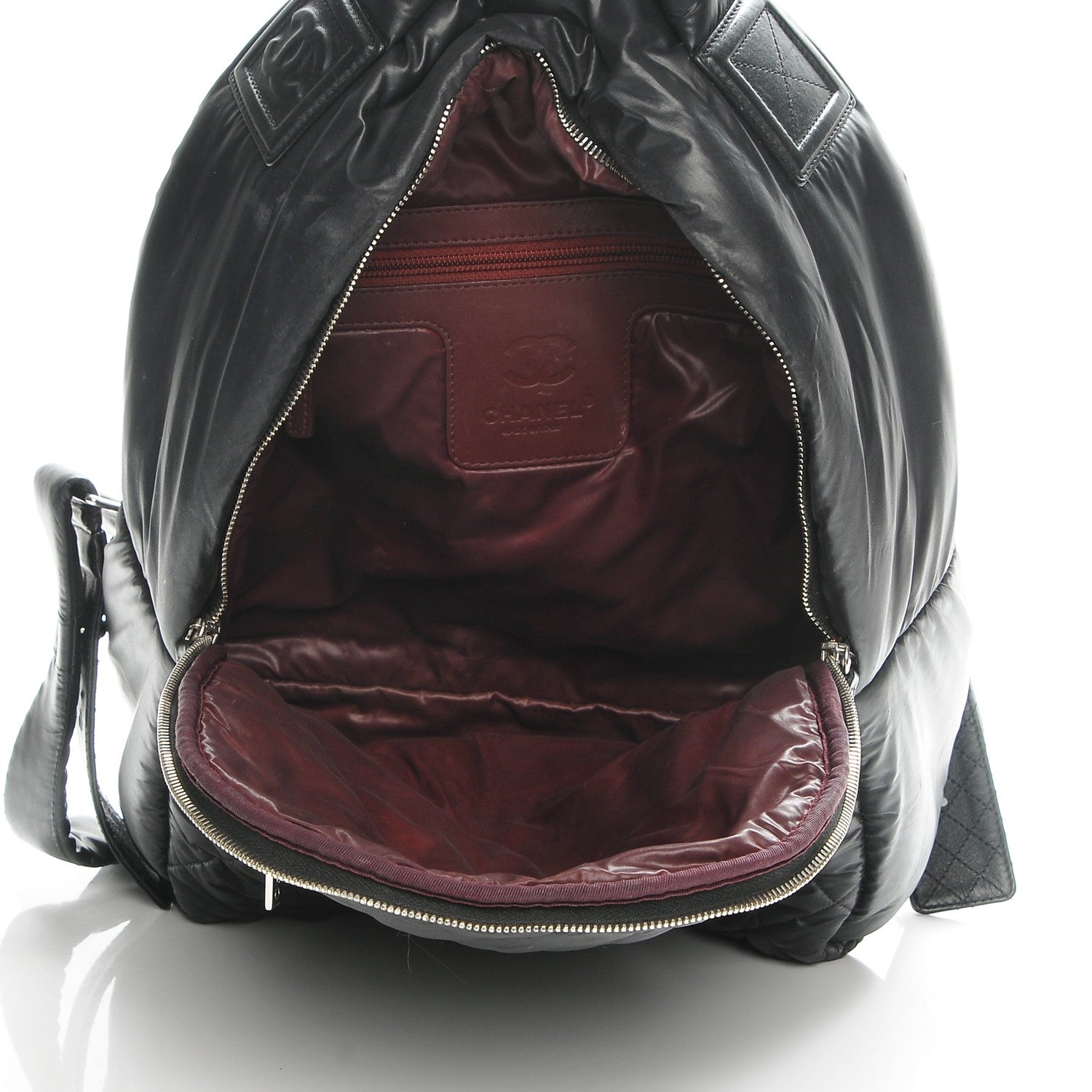 Chanel Nylon Quilted Coco Cocoon Backpack Black 5 of 7