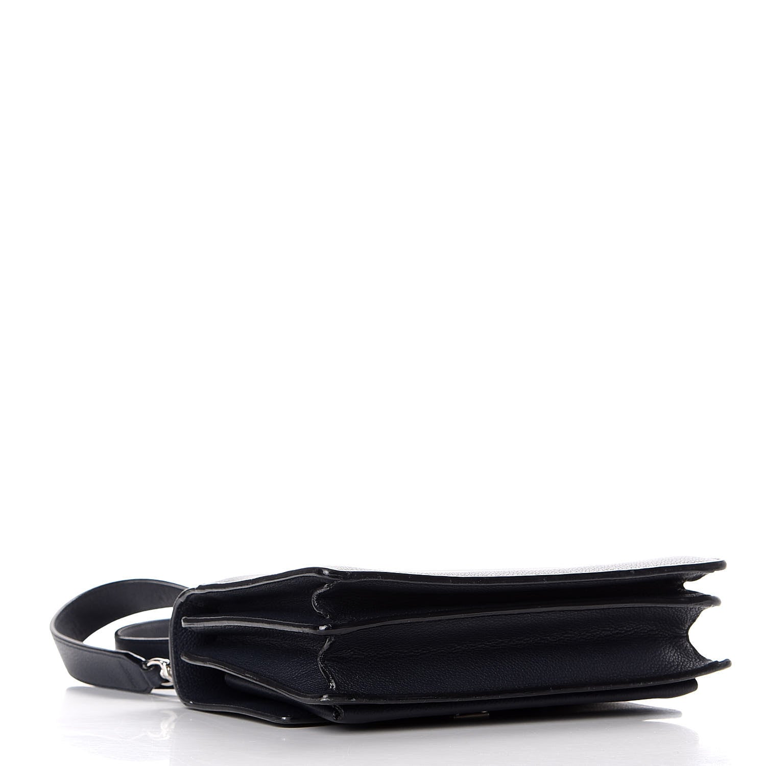 Saint Laurent Grained Calfskin Medium Monogram Sunset Navy Blue 3 of 9