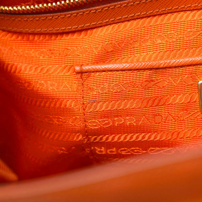 Prada Saffiano Lux Large Tote Papaya 6 of 17
