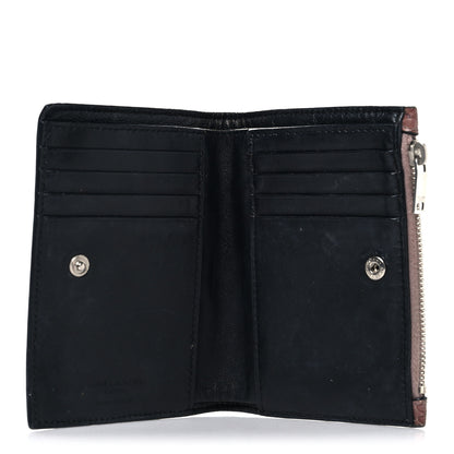 Saint Laurent Lacquer Ayers Fragments Bi-Fold Zipped Wallet  Rose Brown 5 of 10