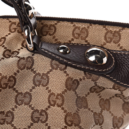 Gucci Monogram Large Icon Bit Top Handle Bag Brown 13 of 13