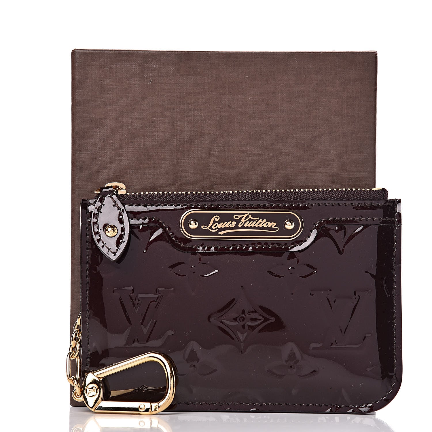 Louis Vuitton Vernis Key Pouch Amarante 7 of 7