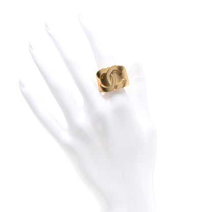 Chanel Metal CC Ring 53 6.5 Gold 2 of 4