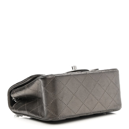 Chanel Metallic Calfskin Quilted Mini Square Flap Bronze 3 of 8