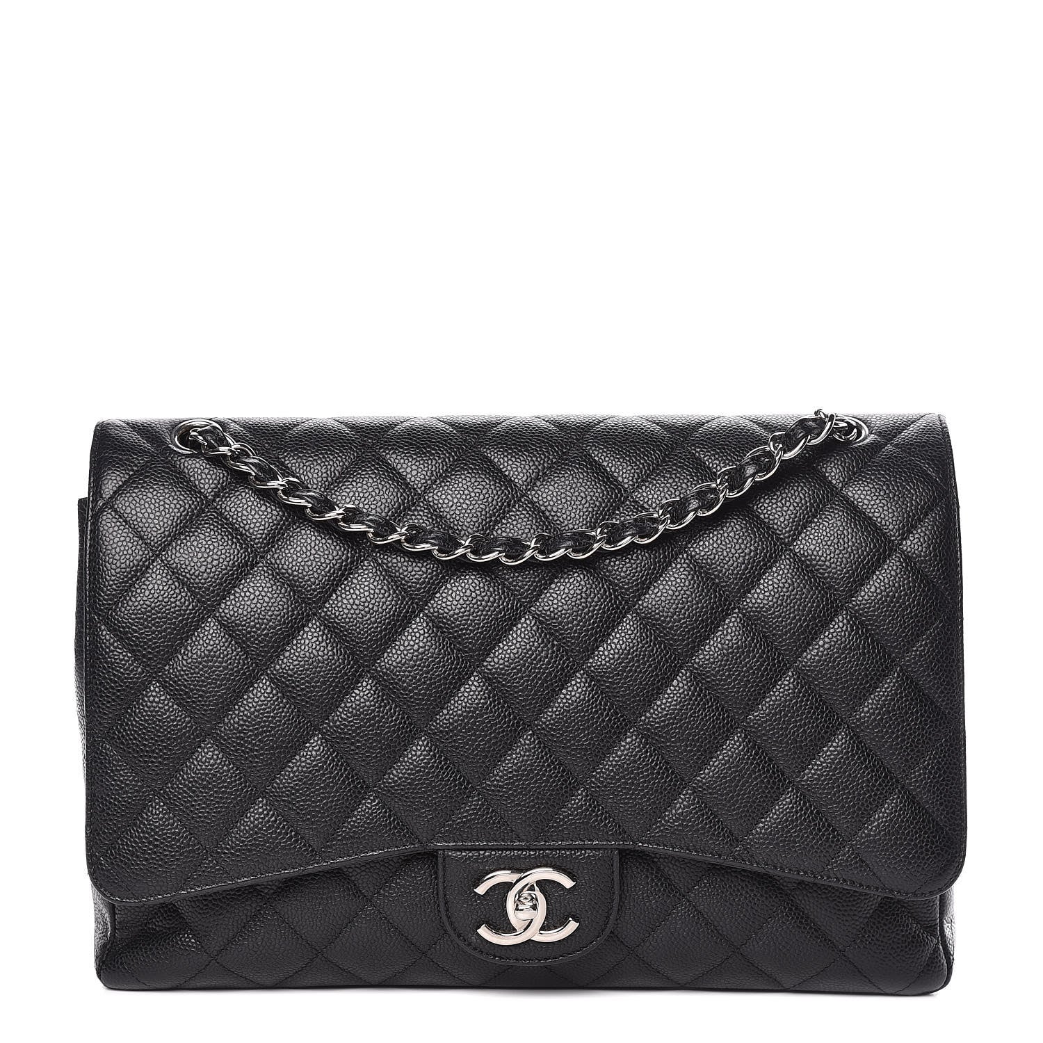 Chanel Caviar Quilted Maxi Double Flap Black 1 of 15