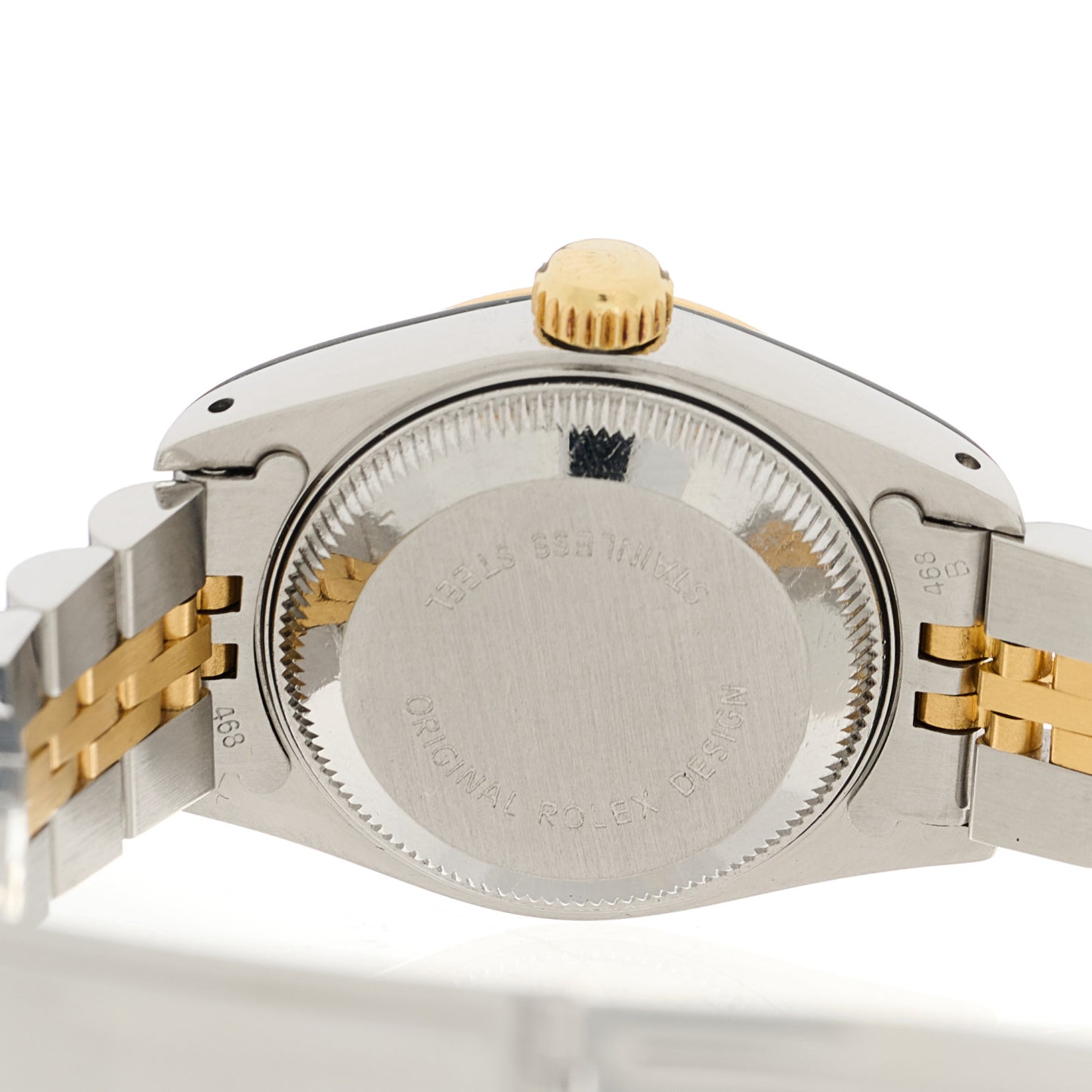 Stainless Steel 18K Yellow Gold 26mm Oyster Perpetual Datejust Watch Black Tapestry 69173