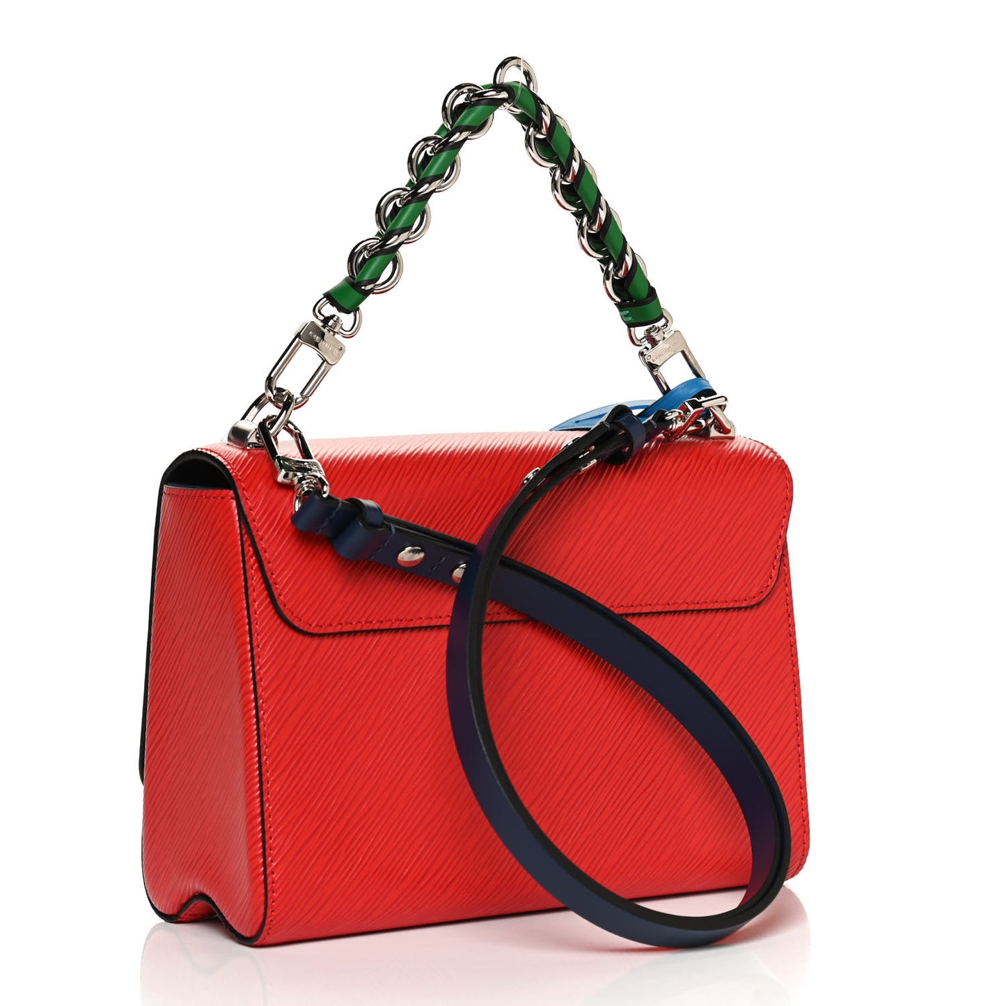 Epi Twist Braided Strap Shoulder Bag PM Coquelicot