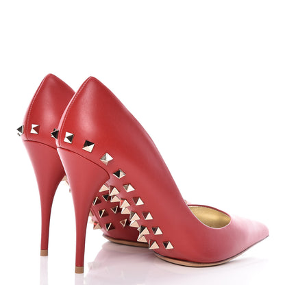 Valentino Garavani Nappa Rockstud Jaw Stud 100mm Pumps 39 Rosso Valentino 4 of 9
