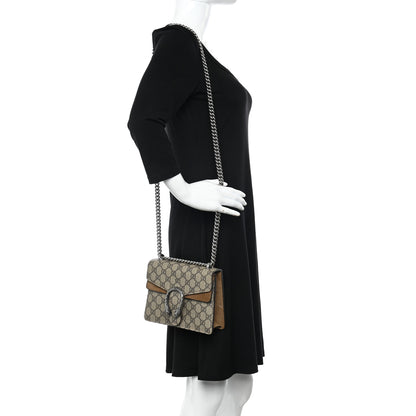Gucci GG Supreme Monogram Mini Dionysus Shoulder Bag Taupe 2 of 10