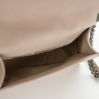 Chanel Caviar Quilted Medium Boy Flap Ivory 5 of 7