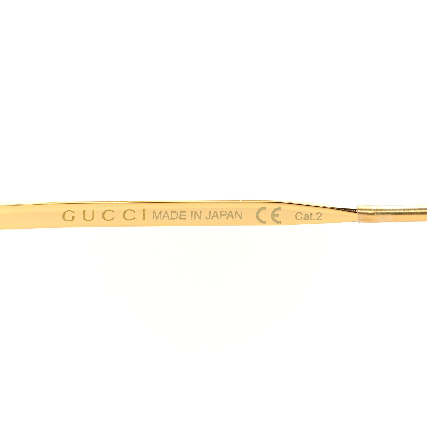 Gucci Aviator Sunglasses GG0953S Gold Light Blue 5 of 9